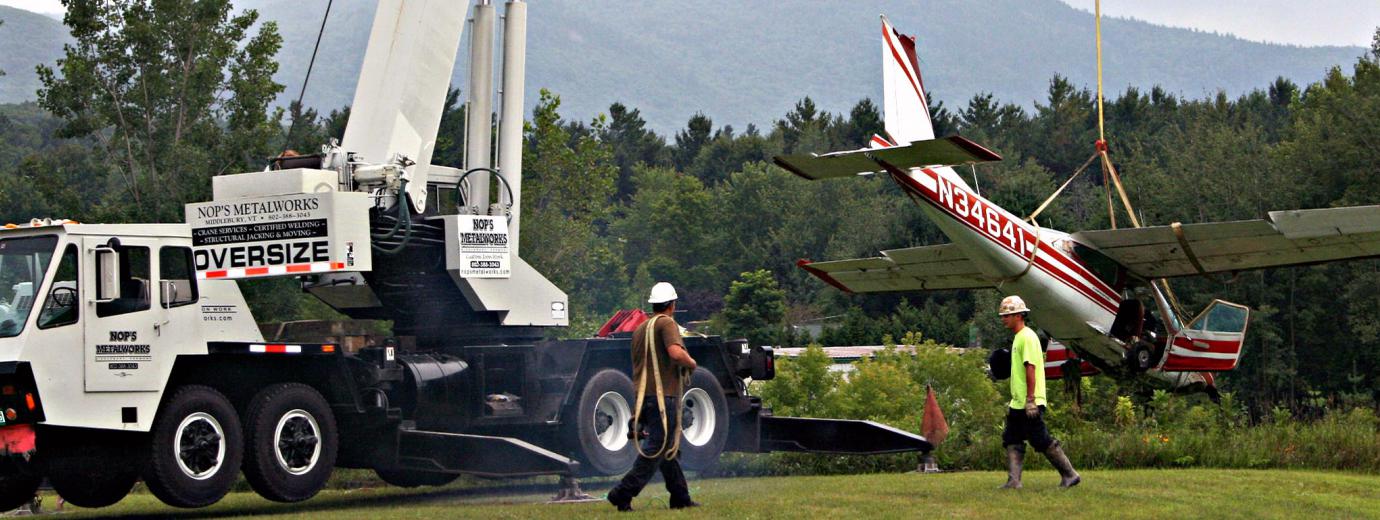 Our cranes lift planes.